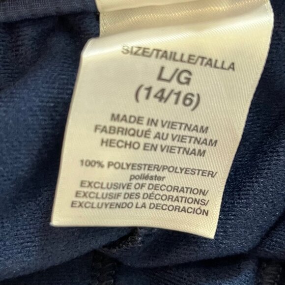 Adidas Sweat Pants Boys Large (14/16) Blue White - Picture 6 of 7